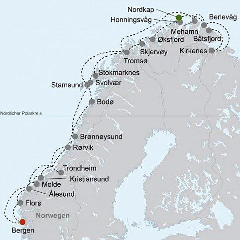 Havila Voyages Bergen-Kirkenes-Bergen