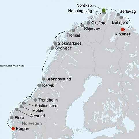 Havila Voyages Bergen-Kirkenes