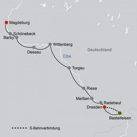 Der Elbe-Radweg klassisch