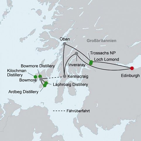 Whiskytour - Isle of Islay und die Küste