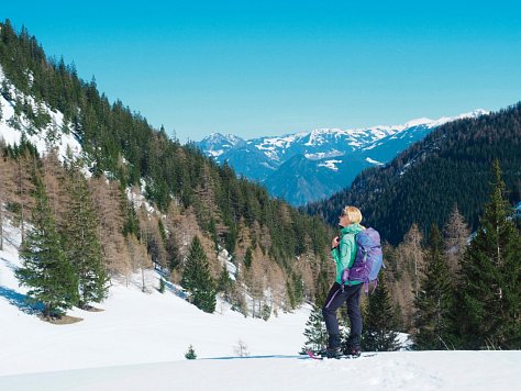 Schneeschuhwandern am Achensee zwischen Rofan und Karwendel