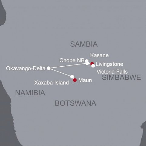 Viktoria Fälle & Tierparadies Botswana