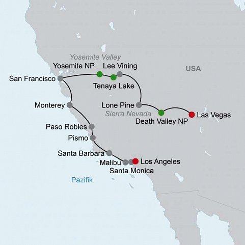 Kleingruppenreise Kalifornien entdecken