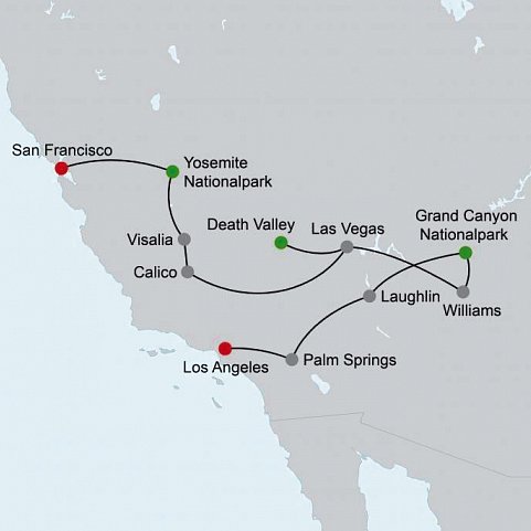 Western Express (ab Los Angeles/bis San Francisco)