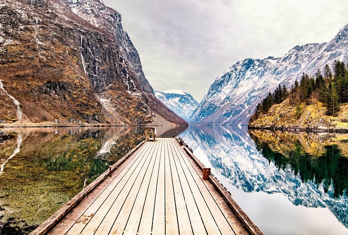 Mit Schiff und Bahn von Oslo nach Bergen im Winter