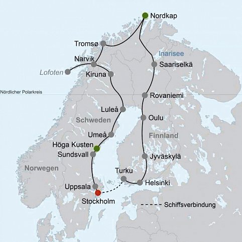 Skandinaviens Höhepunkte