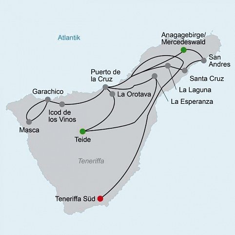 Teneriffa - Natur und Kulinarik rund um den Teide