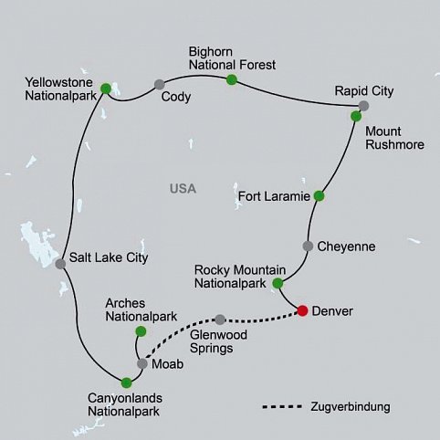 USA Rockies & Rocky Mountaineer