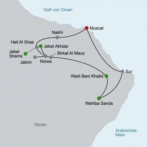 Abenteuer Oman Gruppenreise im Geländewagen