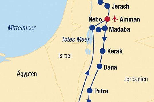 Abenteuer und Kultur - Jordanien Rundreise