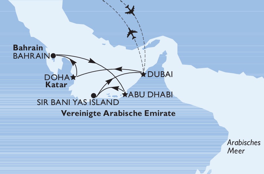Vereinigte Arabische Emirate mit MSC Euribia