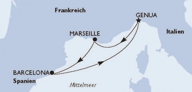 5-Tage-Schnupperkreuzfahrt mit MSC Grandiosa