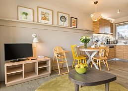 Wohnbeispiel Apartment Premium mit 1 Schlafzimmer (Zimmercodierung YM1)