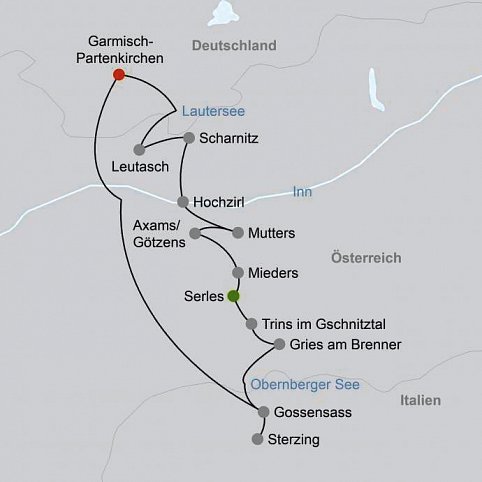 Alpenüberquerung von Garmisch nach Sterzing