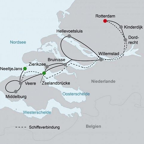 MS Normandie - Zeeland-Route