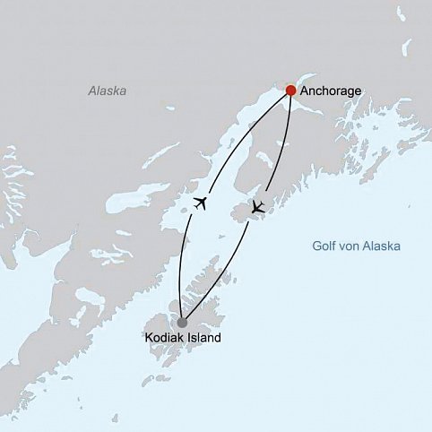 Auf den Spuren der Bären auf Kodiak Island