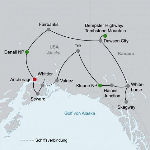 Best of Yukon & Alaska (ab/bis Anchorage)