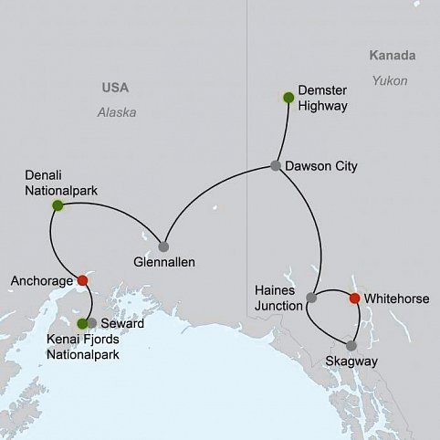 Alaska & Yukon Explorer (ab Anchorage/bis Whitehorse)