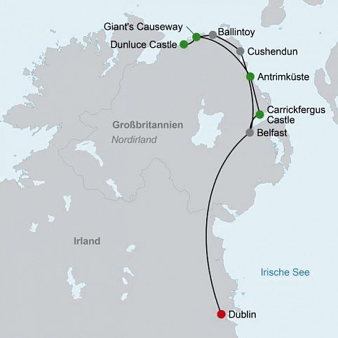 Höhepunkte rund um Belfast (ab/bis Dublin)