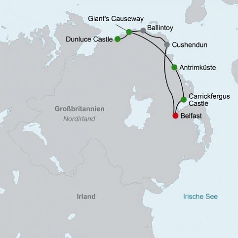 Höhepunkte rund um Belfast (ab/bis Belfast)