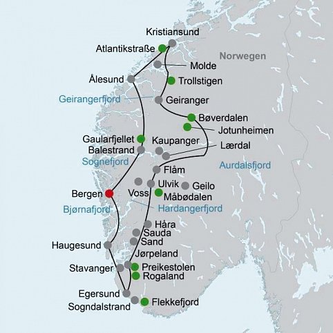 Panoramastraßen Fjordnorwegens