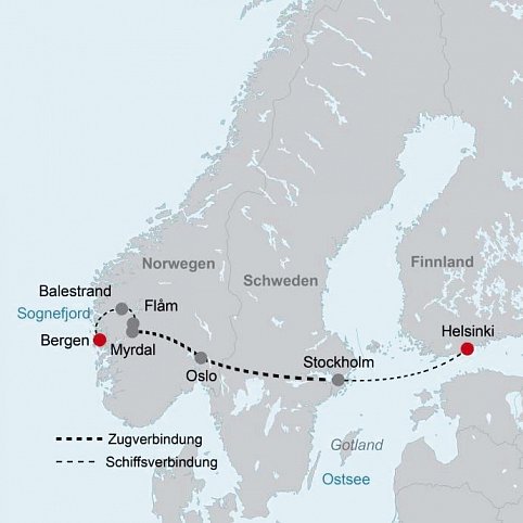 Magische Fjorde, Stockholm und Helsinki