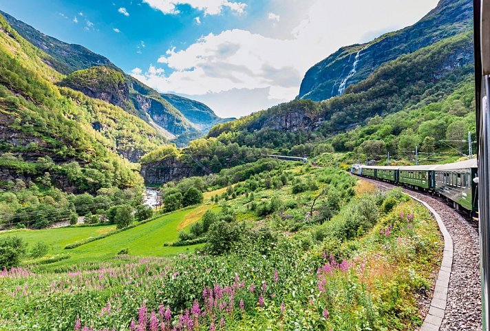 Mit Schiff und Bahn von Bergen nach Oslo