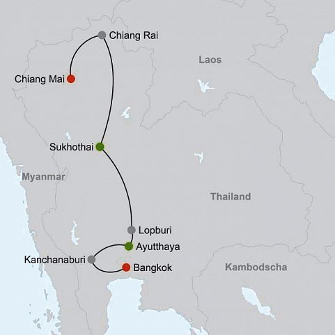 Nord-Thailand Kaleidoskop (Gruppenreise, ohne Bangkok)
