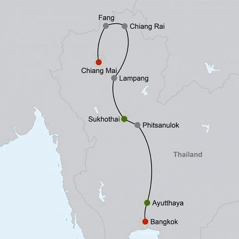 Glanzpunkte Thailands
