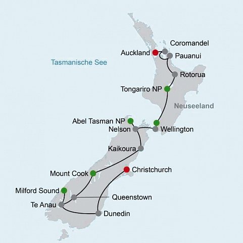 Neu(see)land entdecken (Christchurch - Auckland)
