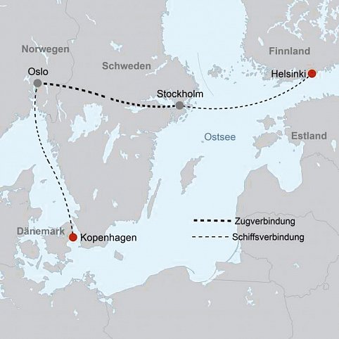 Nordeuropas Hauptstädte