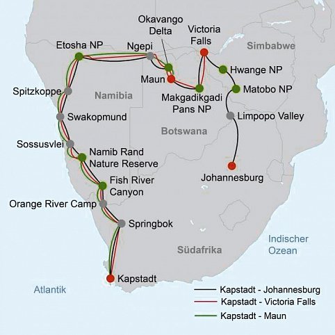 Drifters - Southern Africa Explorer Kapstadt - Johannesburg