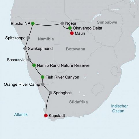 Drifters - Southern Africa Explorer Kapstadt - Maun