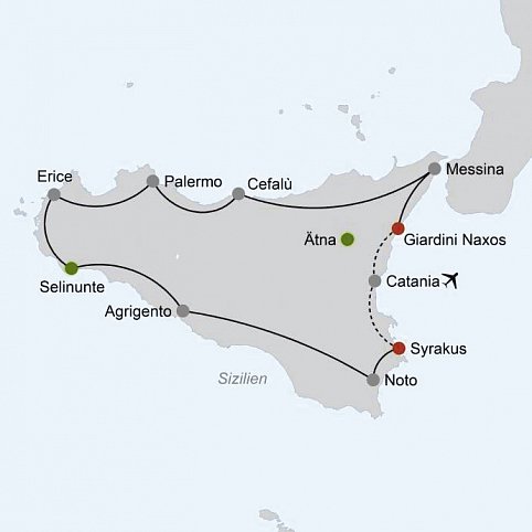 Historische Stätten, Meersalz und ein Hauch von Afrika (ab/bis Catania)