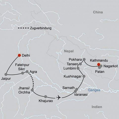 Klassisches Indien und Nepal (Privatreise)