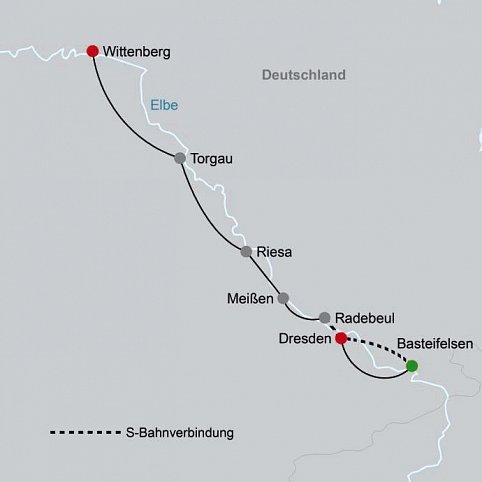 Der Elbe-Radweg klassisch