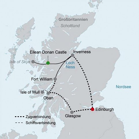 Bahnerlebnisreise Schottland