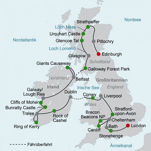 Erlebnis Grüne Inseln - Großbritannien und Irland