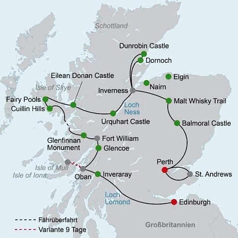 Stippvisite Schottland