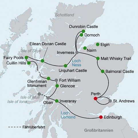 Stippvisite Schottland