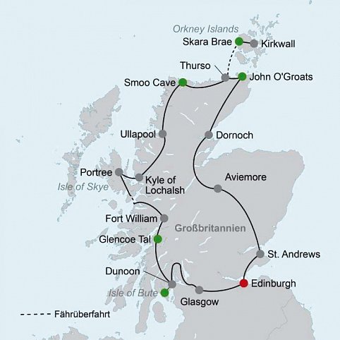 Majestätische Highlands und faszinierende Inseln