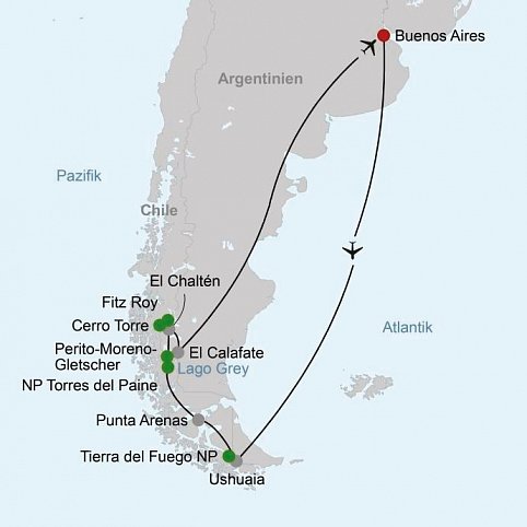 Nationalparks in Patagonien