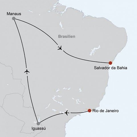 Brasilien Intensiv - Vom Amazonas bis nach Afrika
