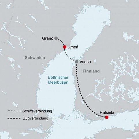 Über die Ostsee nach Lappland
