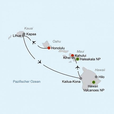 Inselträume Hawaii (19 Nächte)