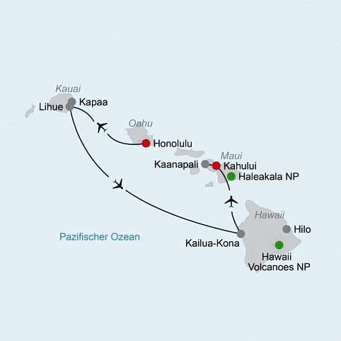 Inselträume Hawaii (19 Nächte)