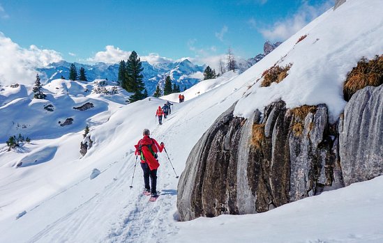 Schneeschuhwandern am Achensee zwischen Rofan und Karwendel