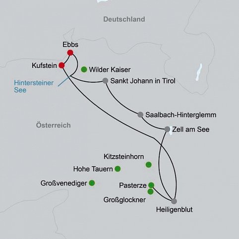 Alpenüberquerung vom Wilden Kaiser zum Großglockner