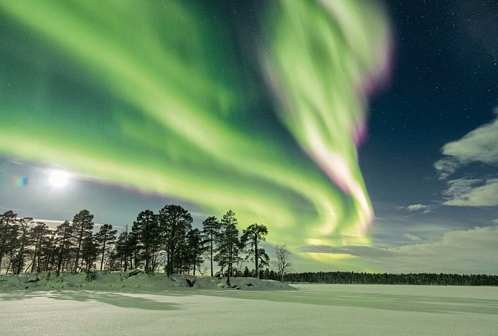 Wildnis unter dem Polarlicht - Inari