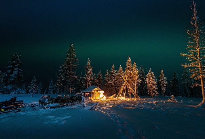 Wildnis unter dem Polarlicht - Inari